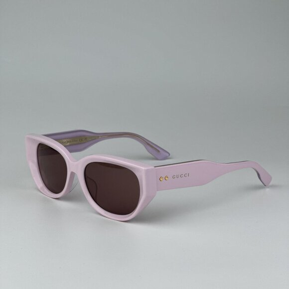 Gucci GG1532SA 004 BRAND NEW Sunglasses Pink Brown Unisex Cat Eye - Picture 1 of 12